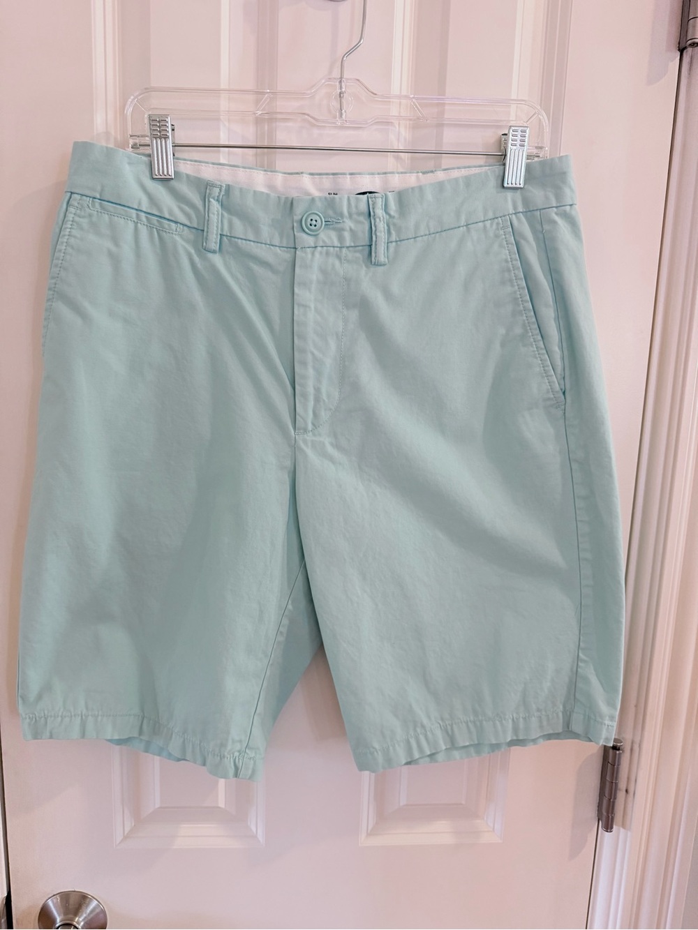 Old Navy Light Sage Flat-Front Chino Shorts
